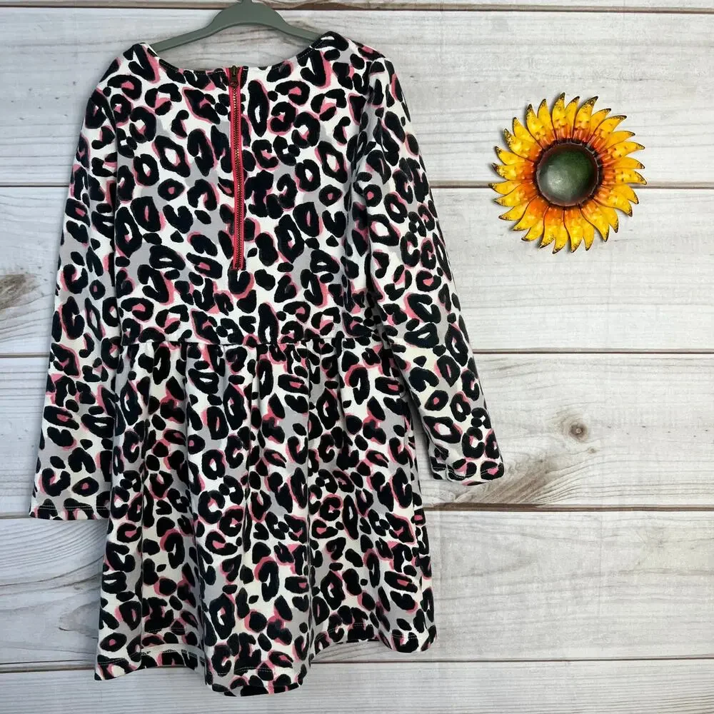 Gymboree Girls Leopard Print Long Sleeve Dress Size‎ 8
